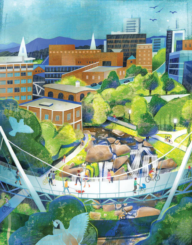Greenville, SC Notecard Collection of Local Art (Set of 12) - Image 4